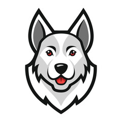 vector dog head logo