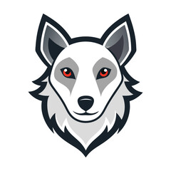 vector dog head logo