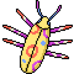 pixel art of cockroach stuffed animal