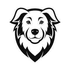 vector dog head logo