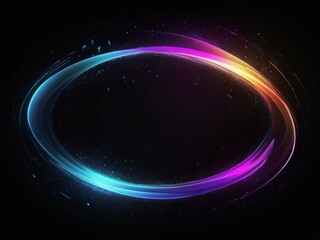 Abstract color speed light curveblack technology background