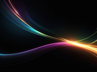 Abstract color speed light curveblack technology background