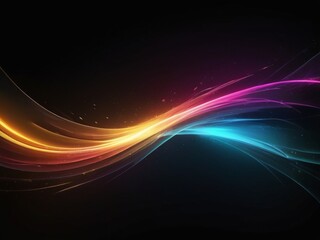 Abstract color speed light curveblack technology background