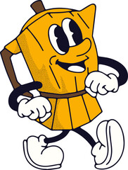 Retro Mascot Vector Illustration of a Moka Pot Character