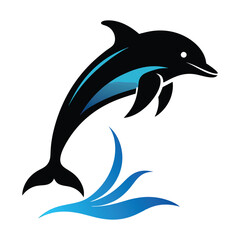 dolphin silhouette vector