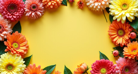 Obraz premium flowers frame