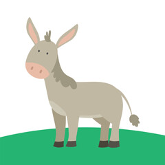 Charming Donkey Vector Art for Creative Projects