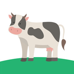 Detailed Cattle Vector Graphics for Farming Design
