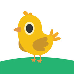 Cute Chick Vector Illustration for Children