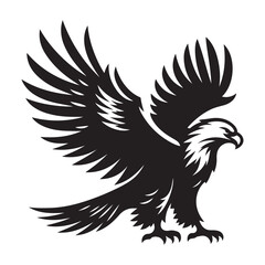 Fototapeta premium vector,eagle silhouette