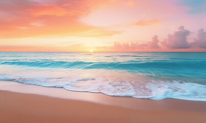 Fototapeta premium Panoramic beach landscape