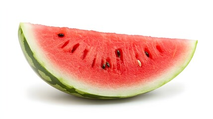 12. A single watermelon seed placed on a white background