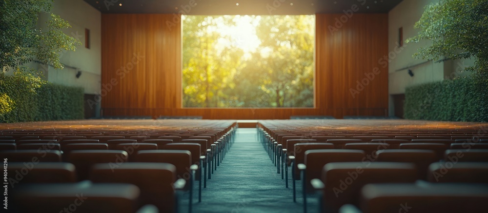 Poster Empty Auditorium with a View