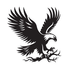 Fototapeta premium vector,eagle silhouette
