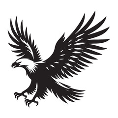 Fototapeta premium vector,eagle silhouette
