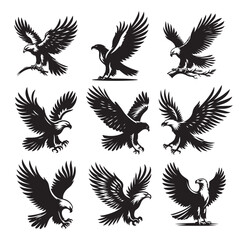 vector,eagle silhouette