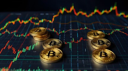 Digital market, electronic money. cryptocurrency digital active trading forex crypto analytics cyber graph. bitcoin. Bitcoin, Ethereum, Ripple Litecoin, , Tether. Cryptocurrency tokens. Generative.AI