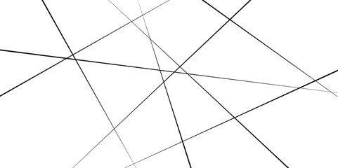 Abstract lines in black and white tone of many squares and rectangle shapes on white background.  Random geometric line seamless pattern. Black outline monochrome texture.