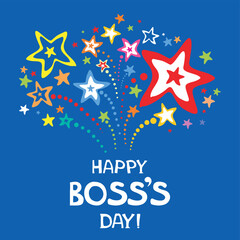 Happy Boss's day. Vector Illustration