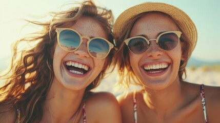 Carefree Road Trip with Joyful Friends Enjoying the Ride and Freedom on a Scenic Journey through the Countryside  Deep Depth of Field Captures the Happiness and Adventure of the Moment