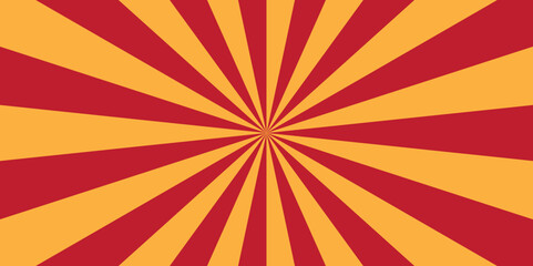 Sunburst beam light vintage shine and graphic summer explosion pattern. red and orange bright sunrise isolated glow striped texture background.	
