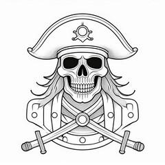 pirate skull and crossbones