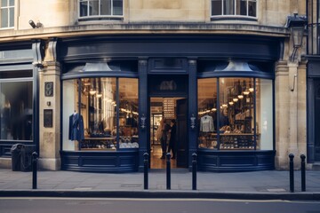 Elegant Shop Front in London - Fashion Retail Store
