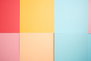 Obraz premium Pastel Color Block Abstract Background - Minimalist Geometric Design