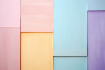 Pastel Geometric Wall Design: Minimalist Abstract Architecture