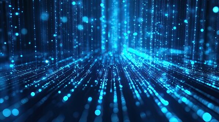 Fototapeta premium Abstract Blue Lights