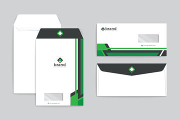 Elegant modern envelope template