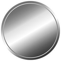 Silver Circle Label Sticker Alumium Foil