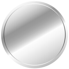 Silver Circle Label Sticker Alumium Foil