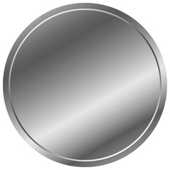 Silver Circle Label Sticker Alumium Foil