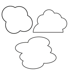 Obraz premium set of clouds