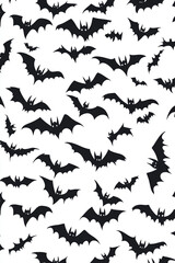 Fototapeta premium Halloween bats silhouettes