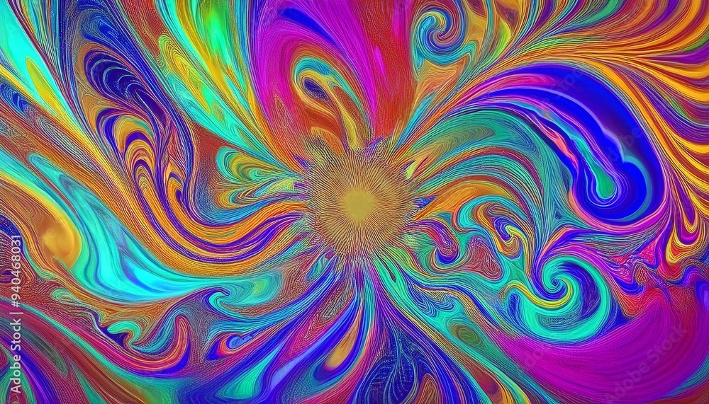 Poster distinctly cool: abstract art with unique texture and design
