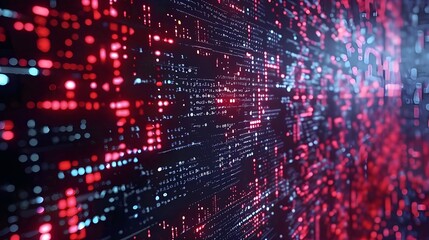 Digital backdrop for data, AI, technology, audio, graphics, and other fields