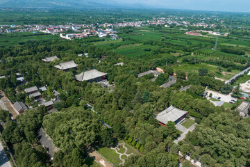 Obraz premium view of palace park,named yongle palace in yuncheng,shangxi