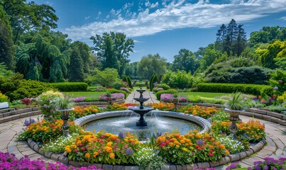 Detail of a botanical garden