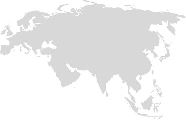 Eurasia continent Gray template for your design and ideas