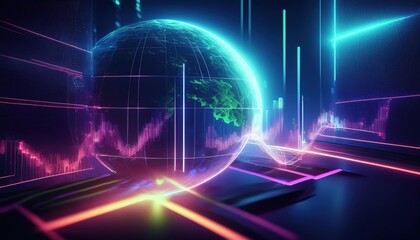 Futuristic Mountain City Architecture.