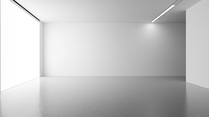 Minimalist Empty Room with Bright Natural Light
