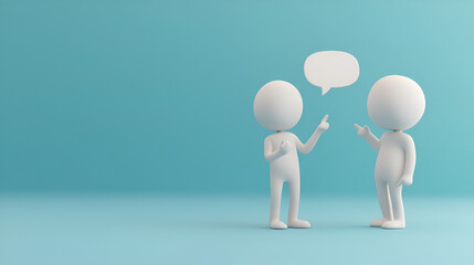 3d people chatting.ai generative.