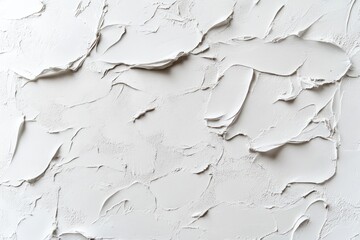 White Impasto Paint Texture with Visible Brushstrokes