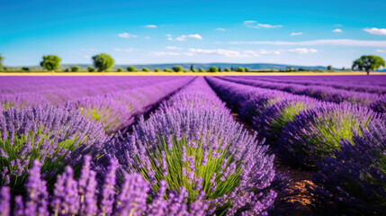Fototapeta premium Stunning Lavender Field in the French Countryside