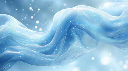 Abstract light blue gradient banner background symbolizing tranquility and calmness, ideal for modern and minimalist designs