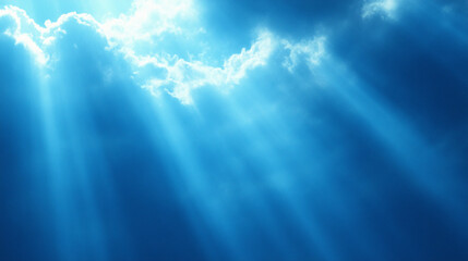 Abstract light blue gradient banner background symbolizing tranquility and calmness, ideal for modern and minimalist designs