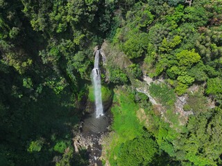 Water fall at Cimahi river, Cimahi, West Java, Indonesia