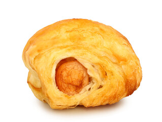 croissant with sausage isolated, png